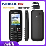 【COD】Nokia C102 Mobile Phone Original Product Loud Big Font Super Long Standby Button Elderly Machin