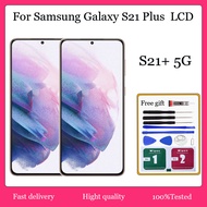 Original AMOLED For Samsung Galaxy S21 Plus 5G LCD Display Touch Screen With Frame Replacement
