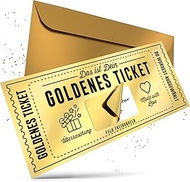 Voucher to Fill Yourself with Scratch Sticker - Scratch Card for Writing on - Birthday Card, Cinema 