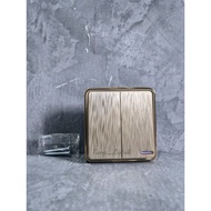 GRANITO MATTE GOLD K02A DOUBLE SERIES SWITCH SWITCH/ GOLD GRANITOHANNOCHS K02A