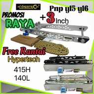(Project Raya) PERCUMA RANTAI 3 inch hypertech swing arm cnc PRO R3 PRO XR3 RX3 y15 y16 arm hypertech 3inci