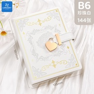 LORDWEY | Lock Password Diary Gift Birthday Notebook Notebook Heart Type Password Lock Simple Notepa