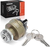 A-Premium Ignition Lock Cylinder with 2 keys Compatible with Jeep Vehicles - Wagoneer, CJ3, CJ5, CJ6