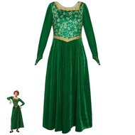 Fiona Princess Green Dress - Shrek Cosplay Costume for Halloween