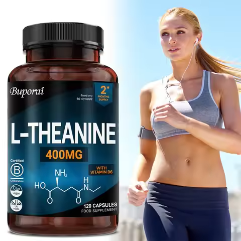 L-Theanine 400MG - Contains Vitamin B6 To Support Normal Mental Function, Concentration & Relaxation