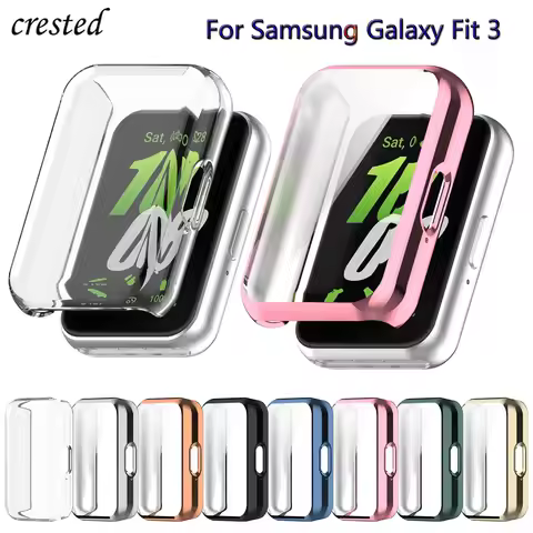 Case for Samsung Galaxy Fit 3 Accessories 2024 All-around soft tpu Screen Protective Bumper for Sams