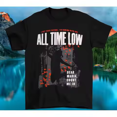 All Time Low Dear Maria T Shirt s 4xl Black Men UR72