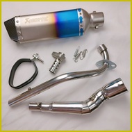 ✸ ﹊ ☾ Akrapovic Muffler Full System Exhaust for Honda XRM 125 Fi | RS 125 Fi/Carb