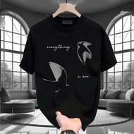 Hindia Everything u Are Black and White T-Shirt biru | Hindia Band Shirt