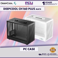 DEEPCOOL CH160 PLUS MATX CASE - BLACK/WHITE