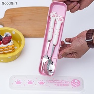 [GoodGirl] Cutlery Box Student Spoon Storage Box Portable Cutlery Storage Box Chopstis And Spoon Box