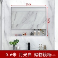 Smart Bathroom Mirror Cabinet with Light Wall-Mounted Mirror Box Dressing Mirror Bathroom Mirror with Shelf QYWA