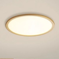簡約室內客廳卧室燈具吸頂燈（金色圓形【23CM】白光）