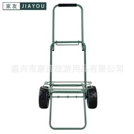 Pull Goods Trolley Shopping Small Pull Cart Foldable Load Cart 60KG Camping Portable Large ATV Outdo
