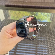 Armor iWatch Strap for iWatch Ultra Series 9 8 7 6 5 4 3 2 1 Band Jelly Transparent Soft Silicone IW