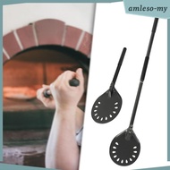 [AmlesoMY] Pizza Peel Pizza Paddle Aluminium Pizza Peel Paddle Pizza Tray for Oven Pasta Black