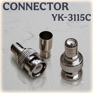 BNC Connector - BNC CRIMPING - BNC CRIMPING CCTV Connector YK-3115C Metal