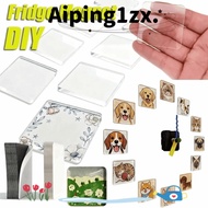 NG1ZX Photo Magnets Kit, 3×5cm Transparent Refrigerator Magnets,  DIY Craft Surface Mount Magnetic A