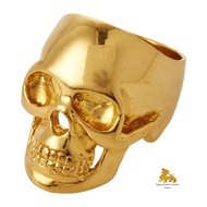 Rocker Skull Ring 916 Gold By Tekka Goldsmith &amp; Jewellery