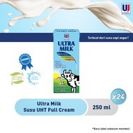 Ultra Milk Susu UHT Full Cream 250ml - 1 Dus Isi 24 pcs