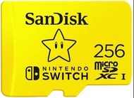 SanDisk 256GB microSDXC-Card, Licensed for Nintendo-Switch 記憶卡 SDSQXAO-256G-GN3ZN