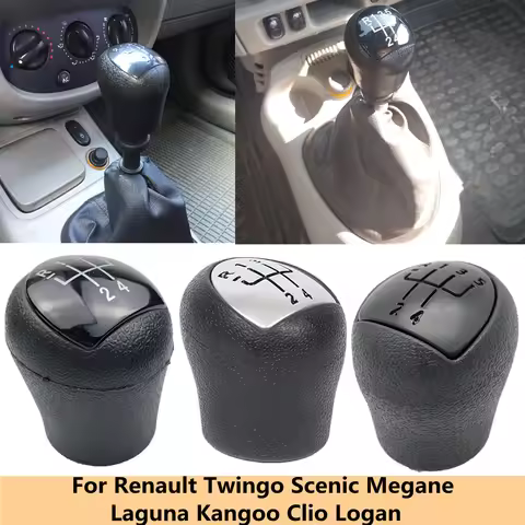 For Renault Twingo Scenic Megane Laguna Kangoo Clio II 2 MK2 172 18 Logan ABS Car Gear Shift Knob Le