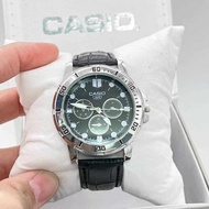New!!นาฬิกา casioนาฬิกาข้อมือคาสิโอ นาฬิกาผู้ชาย สายหนัง นาฬิกาแฟชั่นเรียบหรูดูดี  กันน้ำพร้อมส่ง ราคาเบาๆ แถมถ่านสำรองแถมให้