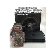Bosoko Titanium Spec SET~4-Channel AMPLIFIER 1700 Watts, BOSOKO 12" woofer with box 500 watts ,Power