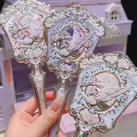 Flower Knows Knight Unicorn Series Handheld Mirror Mirror Pendant