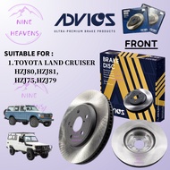 (1PAIR) AISIN ADVICS TOYOTA LAND CRUISER HZJ80,HZJ81,HZJ75,HZJ79 FRONT BRAKE DISC ROTOR