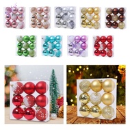 [freneci] 9 Christmas Ball Ornaments for Tree Decoration with Storage Box for Holiday Events