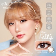 คอนแทคเลนส์(มินิ) Mini Kelly Brown / Gray (Kitty Kawaii) ⭐️ลายฮิต ขายดีมาก กรองแสงกันยูวี