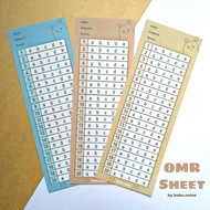 OMR Sheet ABC Memo Study Planner Exam Notepad Korean Memopad Stationary