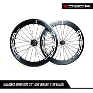 Java DECA WHEELSET 20" 406 VBRAKE 11SP BLACK