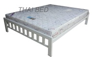 THAI BED 5ฟุต ฐานเตียงรับที่นอนขนาด5ฟุตเตียงเหล็กไร้ขาคั้มกลาง Queen size Steel Bed เตียงเหล็กหนา เต