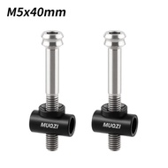 SEKINEW 2Pcs Hợp kim Titan TC4 Bu lông trụ yên xe đạp M5 30/40mm Có vòng đệm Vít cố định yên Ngầu Đ