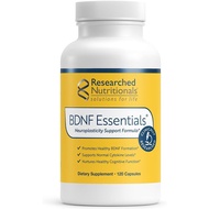 Researched Nutritionals BDNF Essentials – Bacopa & Lion's Mane – Memory & Focus Support – Brain Heal