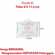 Plastik ID Kartu Nama Tidur / Name Tag Holder KTP 6x9 / 7x10 / 8x11 cm Tipis - Tebal