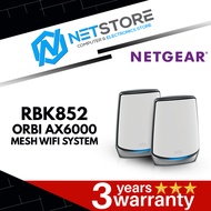 Netgear RBK852 Orbi AX6000 Wi-Fi 6 up to 5000 sq ft RBK852-100EUS