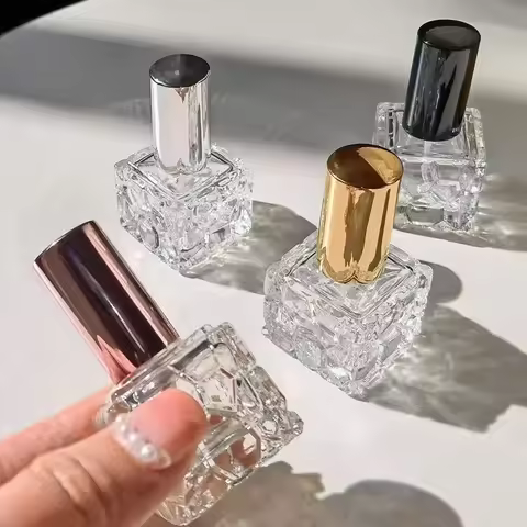 10ml 15ml Glass Atomizer Perfume Bottle Glass Tube Spray Perfume Sub-bottling Moisturizing Spray Bot