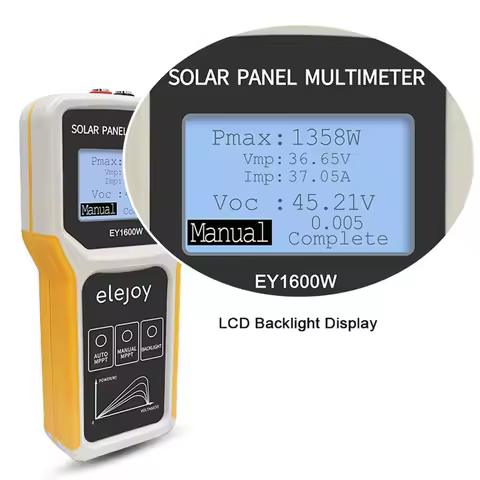 B52C ELEJOY EY1600W Photovoltaic Panel Multimeter Solar Panel MPPT Tester Voltage Current Power Test
