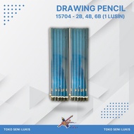 XPRESSION BLUE BLACK DRAWING PENCIL - 15704 (2B, 4B, 6B)