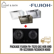 [BUNDLE] FUJIOH FH-GS7020SV Gas Hob And FR-SC2090R/V 900MM Chimmey Cooker Hood