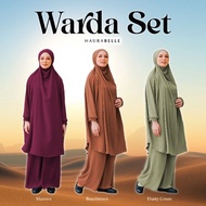 HAURABELLE | WARDA SET IRONLESS SUIT UMRAH/HAJI
