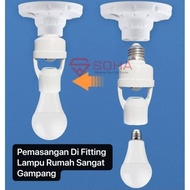 CAHAYA ART-084 PIR Motion Sensor Bulb Lamp Fitting Installation on Light Hole Bulb Socket E27 Power 