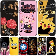 Case For Xiaomi Redmi Note 11 PRO PLUS+ 5G Global Case For Redmi Note 11S 5G Phone 6.6inch Back Cover black tpu case cute girl lovely funny retro
