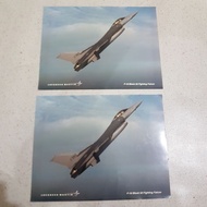 F 16 Fighting Fighter Plane Flyer Brochure Original vintage vintageFALCON