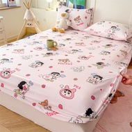 Cartoon Crayon Shin-chan Bed Sheet Cover Cute Anime Bedsheet for Kid Bedspread Mattress Protector Pi