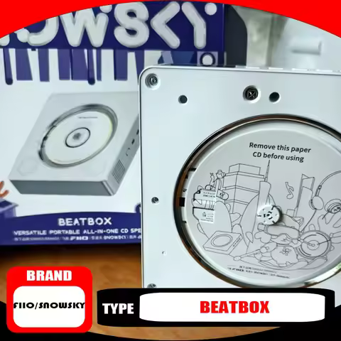 FIIO/Snowsky BEATBOX Portable CD Player with FM Radio, Bluetooth Speaker, USB Music Player, CD Rippe