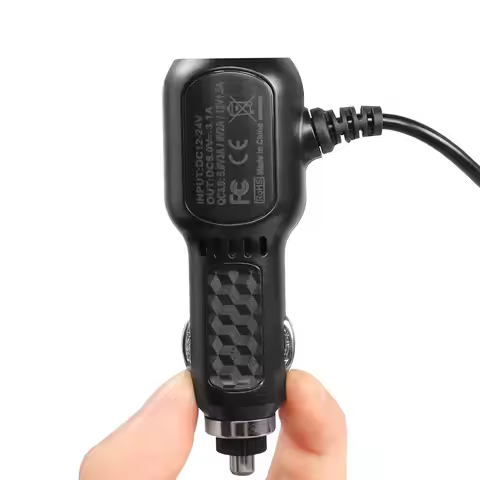 MEIRIYFA Dash Cam Power Cable, Dash Cam Charger Mini USB, QC3.0 Fast Vehicle Car Charger with Dual U